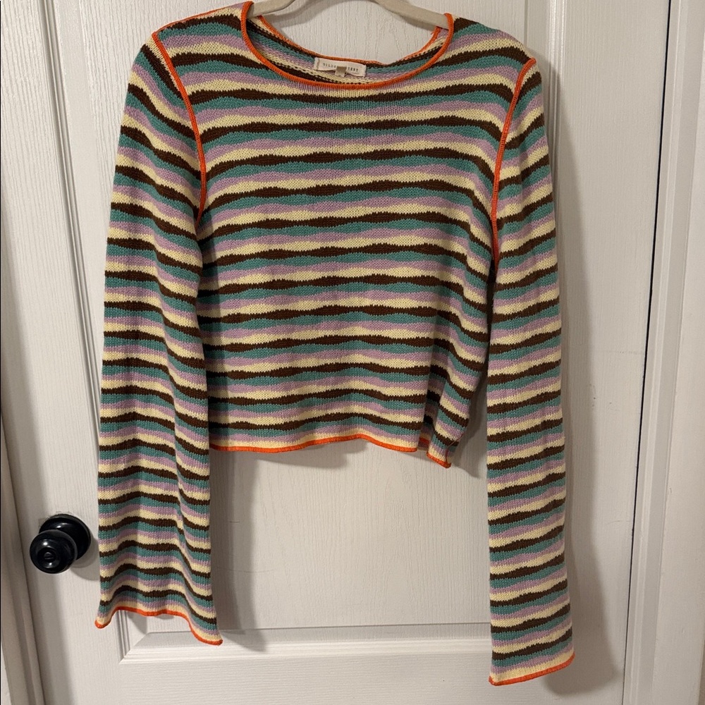 Striped Multicolor Long Sleeve Top